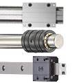 Cable carriers, polymer bearings, flexible cable, & linear slides .